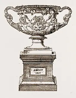 Vintage Tableware Drucke: THE GOLD CUP