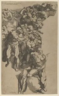 Last Judgment Art Drucke: Group Last Judgment St Bartholomew Peter Apostles
