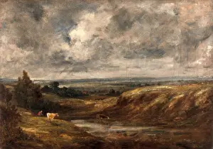 John Constable Oil Paintings Drucke: Hampstead Heath, John Constable, 1776-1837, British
