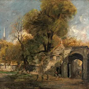 John Constable Oil Paintings Drucke: Harnham Gate, Salisbury, John Constable, 1776-1837, British