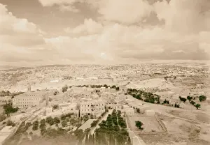 Jerusalem Panorama Drucke: Jerusalem panorama cloud effect Russian Tower