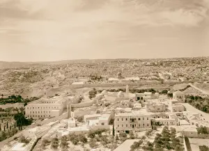 Jerusalem Landscape Photography Drucke: Jerusalem panoramas cloud effect Russian Tower