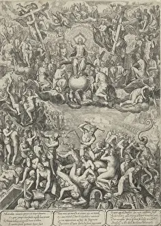 Last Judgment Art Drucke: Last Judgment, Barbara van den Broeck, Hendrick Hondius, 1649