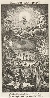 Dutch Baroque Artwork Drucke: Last Judgment, Jan Luyken, 1712