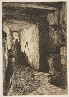 Kitchen 1858 Etching second state three Glasgow