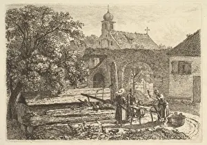 Laundress Artesian Well 1817 Etching fourth state