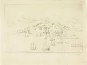 Standort britische niederländische Schiffe bombardieren Algier.