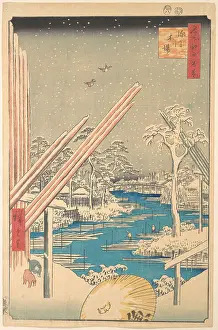 名所江戸百景　深川木場 Lumber Yard