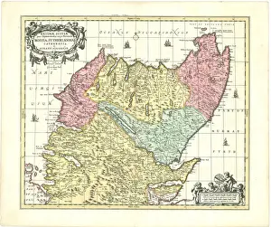 Old Maps Of Scotland Drucke: Map Extimae Scotiae Copperplate print