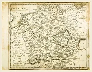 Map Of Germany Drucke: Map Germany