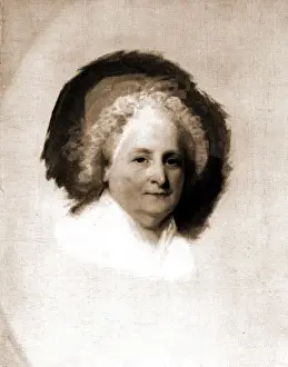 Gilbert Stuart Artist Drucke: Martha Washington, Stuart, Gilbert, 1755-1828, Washington, Martha, 1731-1802, 1900