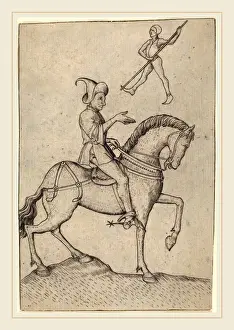 Master E. S. (German, active c. 1450-active 1467), The Knight of Men, 1463, engraving