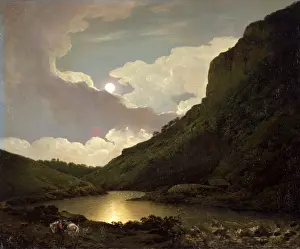 Joseph Wright Of Derby Drucke: Matlock Tor by Moonlight, Joseph Wright of Derby, 1734-1797, British