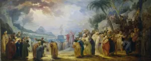 Jacob De Wit Artwork Drucke: Moses Choosing the seventy Elders, Jacob de Wit, 1736 - 1737