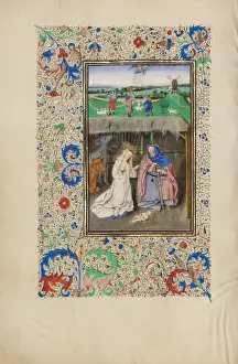 Annunciation To The Shepherds Drucke: The Nativity and The Annunciation to the Shepherds