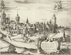 Nuremberg City View Drucke: Nuremberg, Germany sheet 2, Dirk Eversen Lons, Nicolaes Visscher I, Nicolaes Visscher