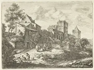 Fortified City Architecture Drucke: Open space for an inn, Anthonie Waterloo, 1630 - 1663