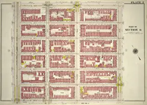 Old American Geography Maps Drucke: Plate 2: Part of Section 6