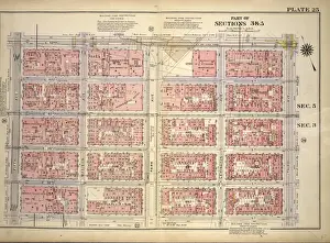 Vintage NYC Map Drucke: Plate 25, Part of Sections 3&5: Bounded by E. 42nd Street, Third Avenue, E. 37th Street