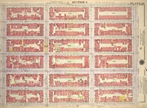 Old American Geography Maps Drucke: Plate 28, Part of Section 5: Bounded by E. 83rd Street, Avenue A, E. 77th Street