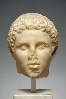 Ancient Greek Marble Sculpture Drucke: Portrait of Hephaistion