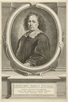 Bartolome Esteban Murillo Paintings Drucke: Portrait of the painter Bartolome Esteban Murillo, Richard Collin, Bartolome Esteban