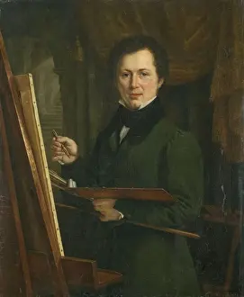 Northern Netherlands Art Drucke: Portrait Painter painter Half-length standing