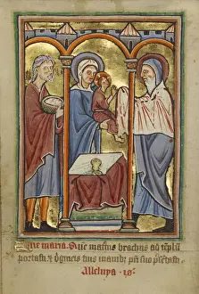 Presentation In The Temple Drucke: Presentation Temple York perhaps illuminated