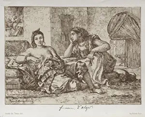 Gedruckte Gazette des Beaux-Arts Frauen Algier