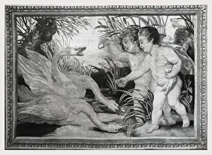 Swans In Art History Drucke: Putti swans