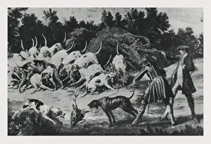 Wild Boar Hunt Drucke: quarry
