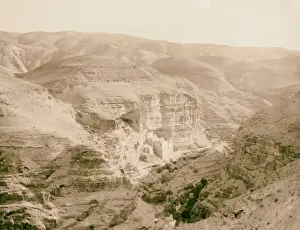 Historic Road In Jordan Drucke: Road Jericho Jordan Distant view St. George Convent