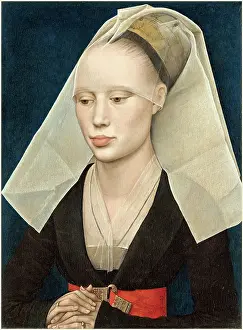 Rogier Van Der Weyden Drucke: Rogier van der Weyden (flämisch), Porträt einer Dame, um 1460