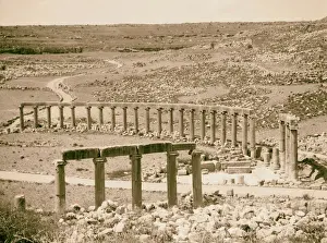 Jerash Ruins Drucke: Ruins Jerash Gerasa Jerash Forum large section