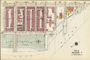 Old American Geography Maps Drucke: Part of Section 5: Plate 117