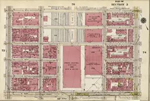 Antique American Cartography Drucke: Part of Section 5: Plate 73
