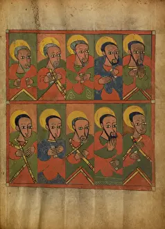 15th Century Artwork Drucke: The Seventy-two Disciples