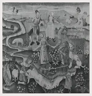 Traditional Folk Dance Drucke: Shepherds shepherdesses dancing