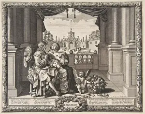 Spring Season Artwork Drucke: Spring ca 1637 Etching first state two Sheet
