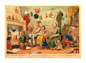 Romantic Era Illustration Drucke: The strollers progress plte 1st. A peep at Black Jacks origin previous to his