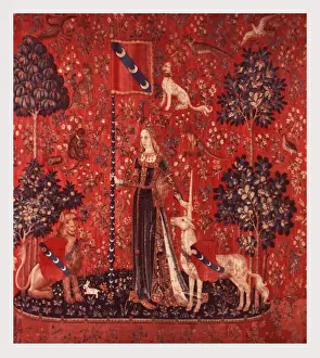 Medieval Tapestry Drucke: Touch
