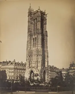 Paris Landmarks Europe Drucke: The Tour St. Jacques