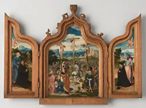 St Peter Artwork Drucke: Triptych Triptych Crucifixion center panel St Peter