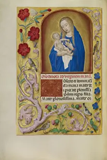 Virgin Mary With Child Painting Drucke: Virgin Child Workshop Master First Prayer Book