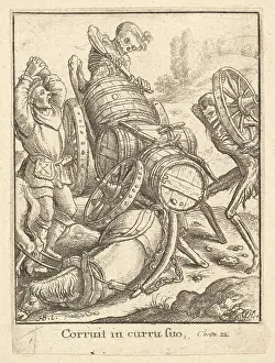 Hans Holbein The Younger Artist Drucke: Waggoner Dance Death 1651 Etching second state
