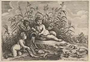 Four Elements In Art Drucke: Water four elements Avont 1647 Etching state