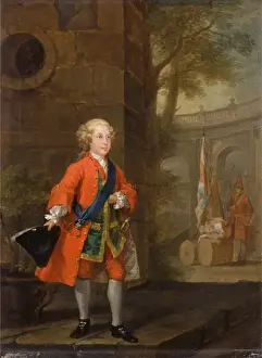 William Hogarth Portrait Drucke: William Augustus, Duke of Cumberland Dated, lower left: 1732, William Hogarth