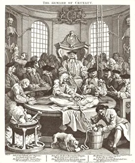 Drucke von 'Wilhelm Hoggart', Englisch,(1697 - 1764) , Die Belohnung der Grausamkeit , 1751 Etchings und Gravuren William Hogarth Drucke: Wilhelm Hoggart englisch (1697 - 1764) Die Belohnung des Grausens