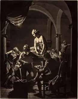 Gerahmter Druck : Wilhelm Peters nach Joseph Wright (Britisch, wahrscheinlich 1731-1821), Eine Akademie von Gerahmter Druck : Wilhelm Peters nach Joseph Wright (Britisch, wahrscheinlich 1731-1821), Eine Akademie von