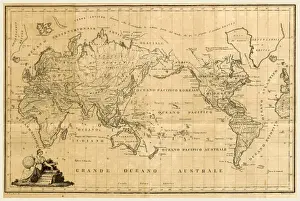 Old World Geography Drucke: World map